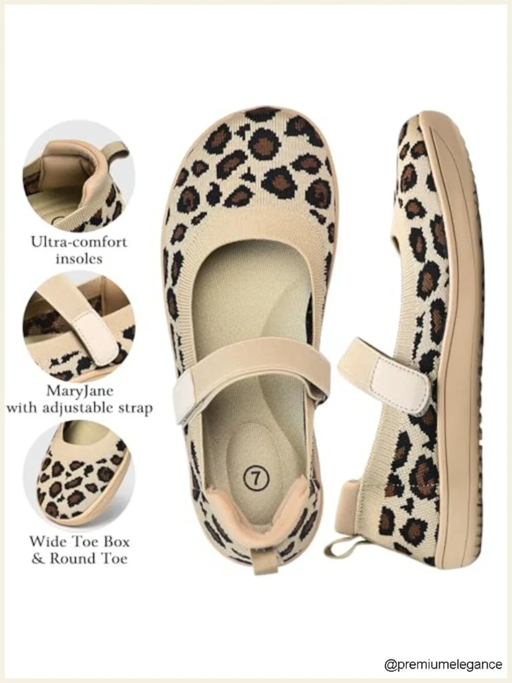 Wide Toe Knit Ballet Flats - Slip On Barefoot Comfort Shoes for Women Casual